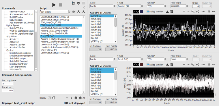 Custom 2D-spectroscopy script