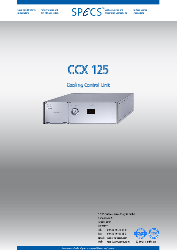 CCX 125 Cooling Control Unit