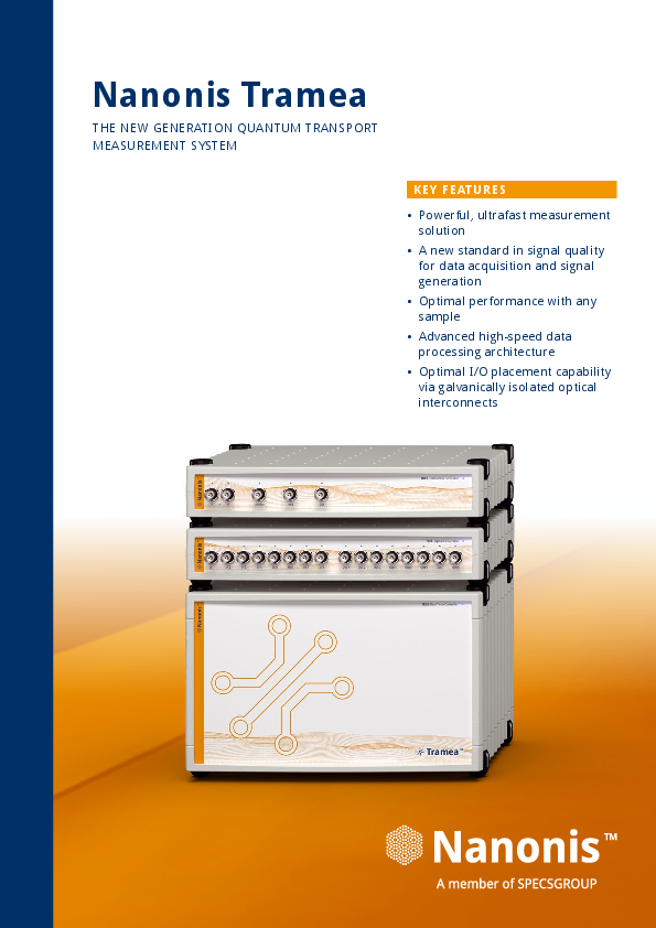 Nanonis Tramea brochure