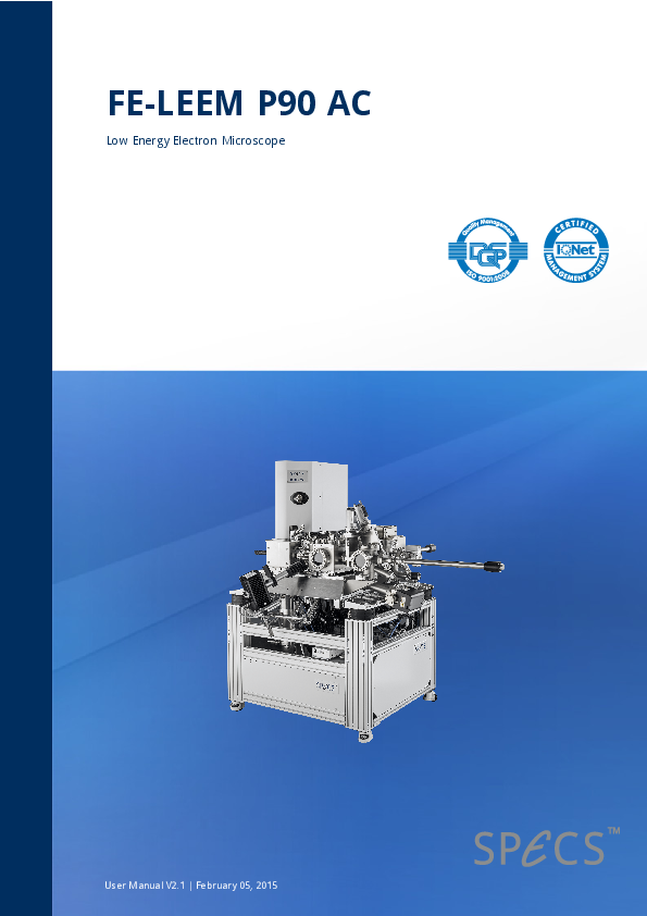 FE-LEEM P90 AC Low Energy Electron Microscope FE-LEEM P90 AC Low Energy Electron Microscope