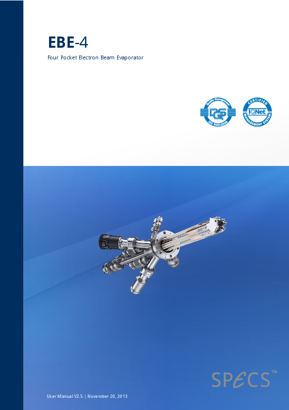 EBE-4 Four Pocket Electron Beam Evaporator EBE-4 Four Pocket Electron Beam Evaporator