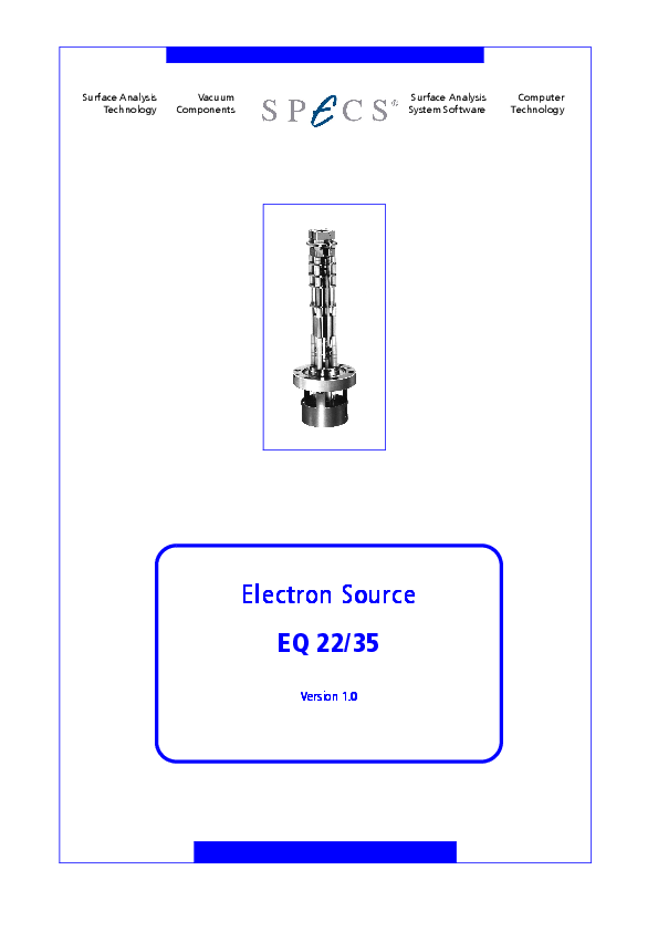 Electron Source EQ 22/35 Electron Source EQ 22/35