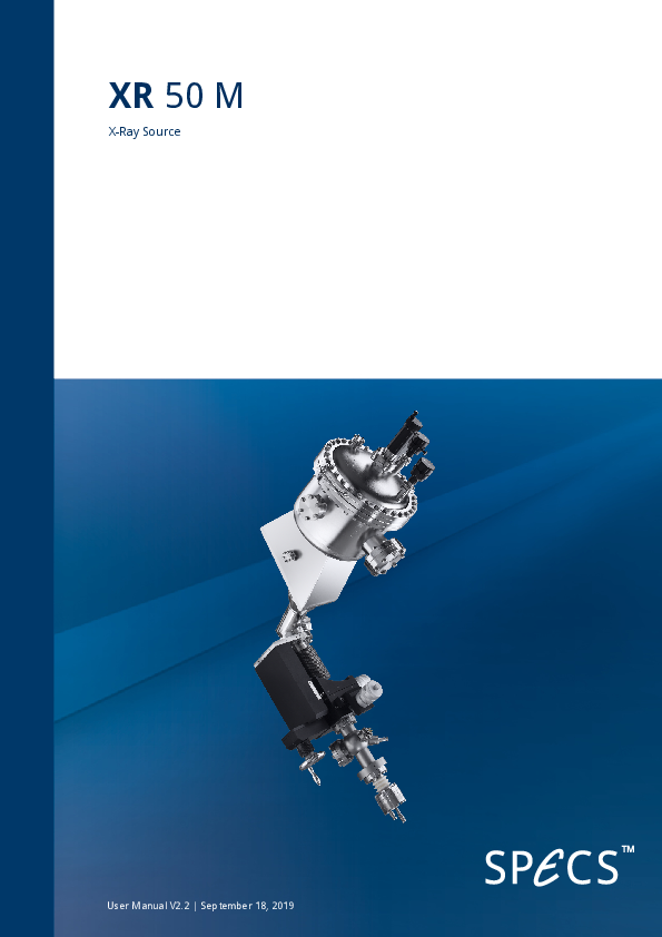 XR 50 M X-Ray Source XR 50 M X-Ray Source