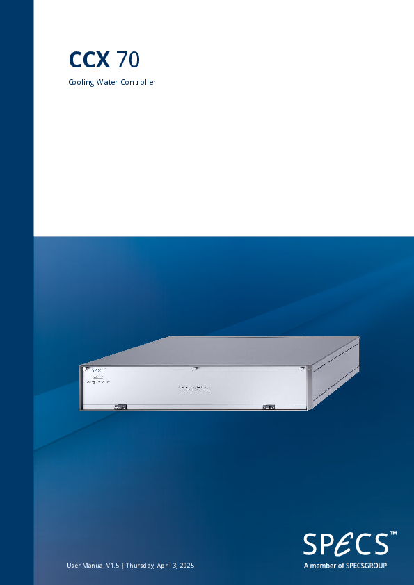 CCX 70 Cooling Water Controller CCX 70 Cooling Water Controller