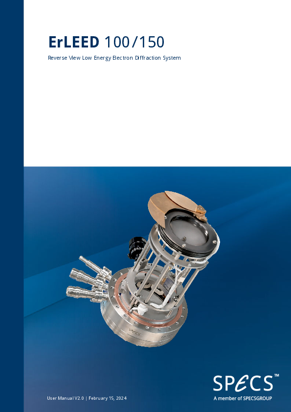 ErLEED 100/150 Reverse View Low Energy Electron Diffraction System ErLEED 100/150 Reverse View Low Energy Electron Diffraction System