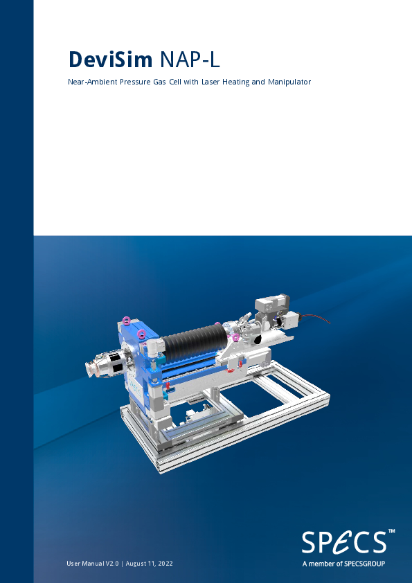 Near-Ambient Pressure Gas Cell with Laser Heating and Manipulator Near-Ambient Pressure Gas Cell with Laser Heating and Manipulator