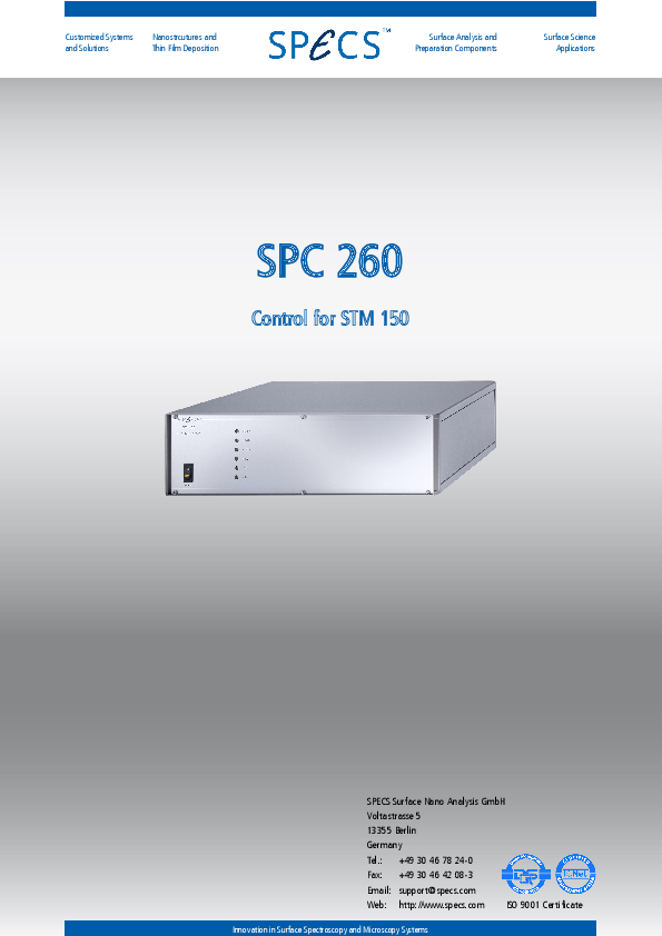 SPC 260 Control for STM 150 SPC 260 Control for STM 150