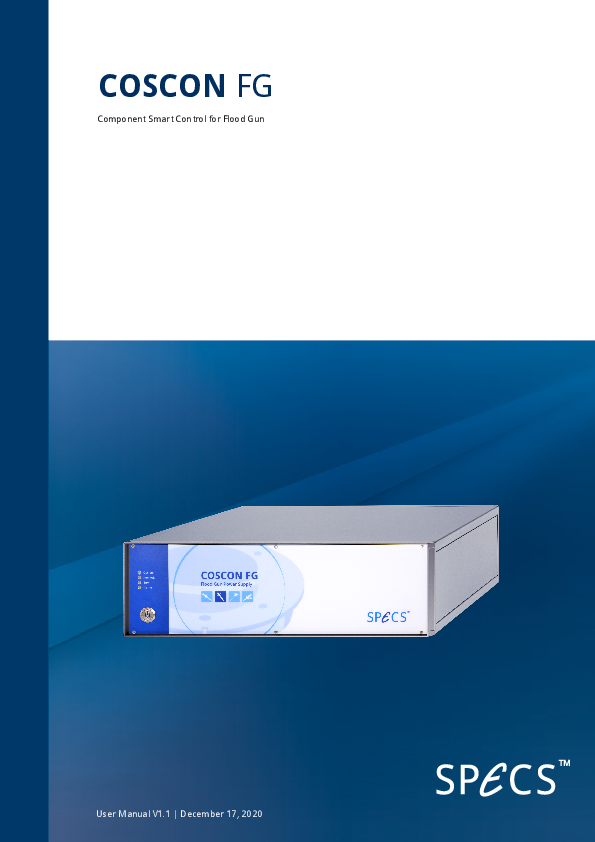 COSCON FG Component Smart Control for Flood Gun COSCON FG Component Smart Control for Flood Gun