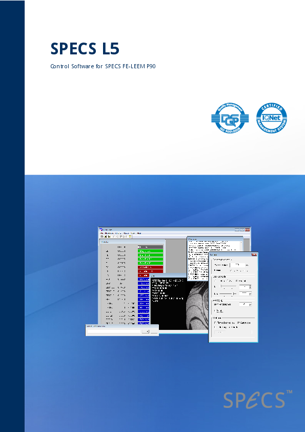 SPECS L5 Control Software for SPECS FE-LEEM P90 SPECS L5 Control Software for SPECS FE-LEEM P90